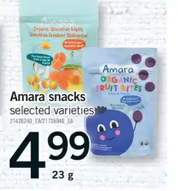 Fortinos AMARA SNACKS offer