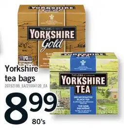 Fortinos YORKSHIRE TEA BAGS, 80's offer