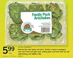 Fortinos ARTICHOKES, 1 LB offer