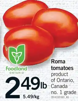 Fortinos ROMA TOMATOES offer