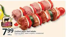 Fortinos CERTIFIED ANGUS BEEF KEBOBS offer