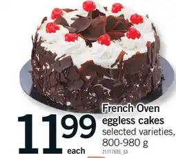 Fortinos FRENCH OVEN EGGLESS CAKES offer