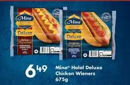 Fortinos MINA HALAL DELUXE CHICKEN WIENERS offer