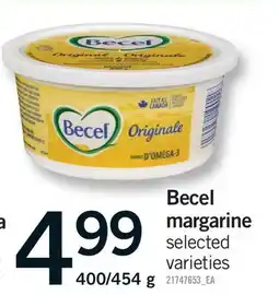 Fortinos BECEL MARGARINE, 400/454 g offer