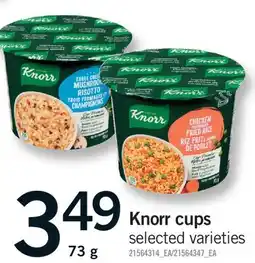 Fortinos KNORR CUPS offer
