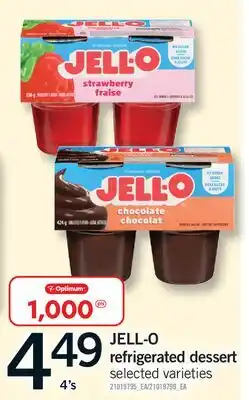 Fortinos JELL-O REFRIGERATED DESSERT, 4'S offer
