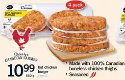 Fortinos HOT CHICKEN BURGER offer