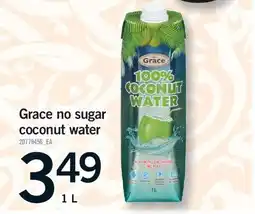 Fortinos GRACE NO SUGAR COCONUT WATER offer