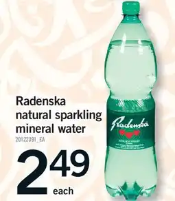 Fortinos RADENSKA NATURAL SPARKLING MINERAL WATER offer