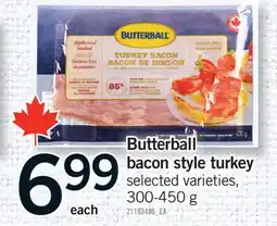 Fortinos BUTTERBALL BACON STYLE TURKEY offer
