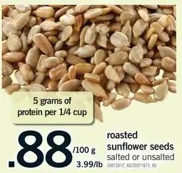 Fortinos ROASTED SUNFLOWER SEEDS offer