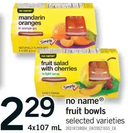 Fortinos NO NAME FRUIT BOWLS offer