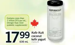 Fortinos KEFIR KULT COCONUT KEFIR YOGURT offer