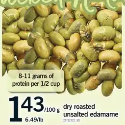 Fortinos DRY ROASTED UNSALTED EDAMAME offer