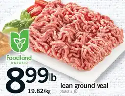Fortinos LEAN GROUND VEAL offer