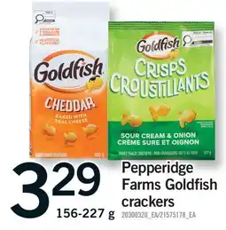 Fortinos PEPPERIDGE FARMS GOLDFISH CRACKERS offer