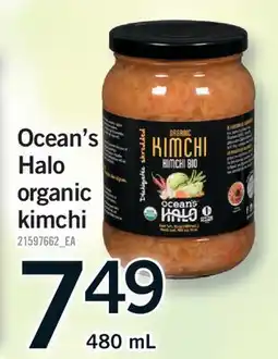 Fortinos OCEAN'S HALO ORGANIC KIMCHI offer