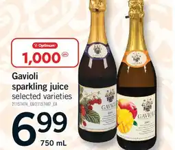 Fortinos GAVIOLI SPARKLING JUICE offer