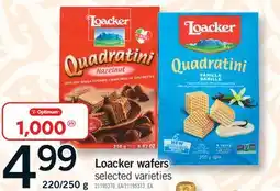 Fortinos LOACKER WAFERS, 220/250 g offer