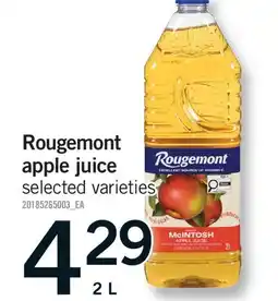 Fortinos ROUGEMONT APPLE JUICE offer