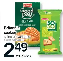 Fortinos BRITANNIA COOKIES, 231/372 g offer
