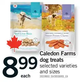 Fortinos CALEDON FARMS DOG TREATS offer