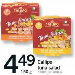 Fortinos CALLIPO TUNA SALAD offer