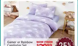 Oxford Mills Gamer or Rainbow Comforter Set offer