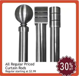 Oxford Mills All Regular Priced Curtain Rods offer