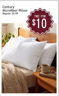 Oxford Mills Century Microfiber Pillow offer