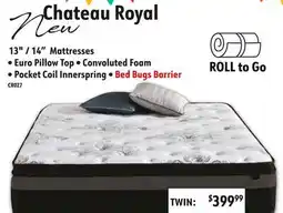 Oxford Mills Chateau Royal Mattresses offer