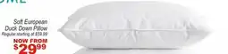 Oxford Mills Soft European Duck Down Pillow offer