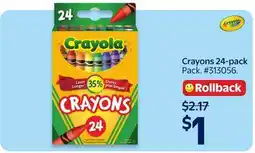 Walmart Crayola Crayons 24-pack offer