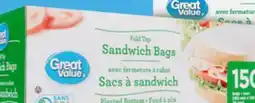 Walmart Great Value sandwich bags offer