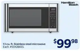 Walmart 1.1-cu. ft. Stainless steel microwave offer