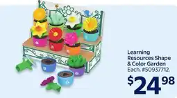 Walmart Learning Resource Shape & Color Garden offer