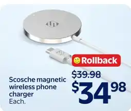 Walmart Scosche magnetic wireless phone charger offer
