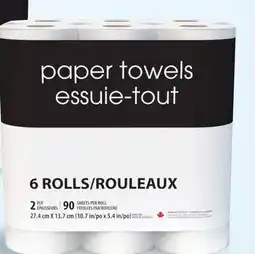Walmart Black & White bathroom tissue or paper towel offer