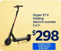 Walmart Hyper 37V Phil folding electric scooter offer