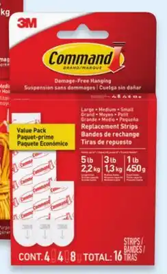 Walmart Assorted damage-free hooks or strips offer