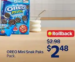 Walmart OREO Mini Snak Paks offer