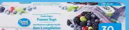 Walmart Great Value zipper seal freezer bags offer