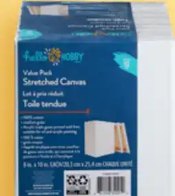 Walmart Hello Hobby stretched canvases offer