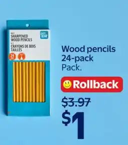 Walmart Wood pencils 24-pack offer