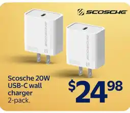 Walmart Scosche 20W USB-C wall charger offer