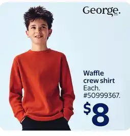 Walmart George Waffle crew shirt offer