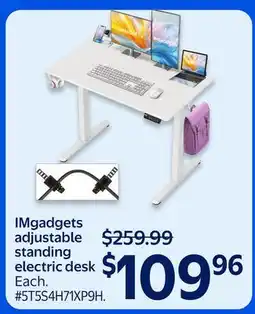 Walmart IMgadgets adjustable standing electric desk offer
