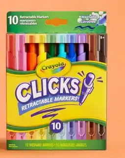 Walmart Crayola Clicks retractable markers offer