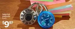 Walmart Selected padlocks offer