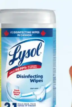 Walmart Lysol wipes 75s - 84s offer